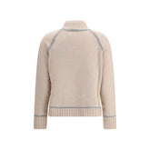 Max Mara Beige Wool Turtleneck